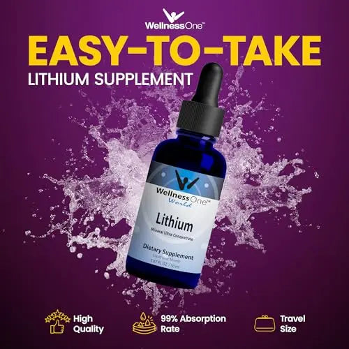 WellnessOne Liquid Lithium Supplements - Ionic Lithium Supplement Liquid WellnessOne Au supplements