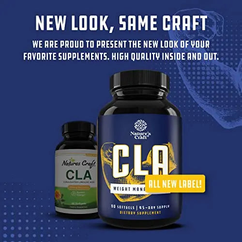 CLA Diet Weight Loss Pills - Women and Men - Pure Conjugated Linoleic Acid - Safflower Natures Craft Au supplements