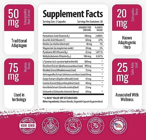 1 Body Adaptogen Complex Supplement with Ashwagandha 1 Body Au supplements
