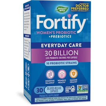 Nature's Way Fortify Probiotics for Women + Prebiotic, Digestive*, Immune*, and Vaginal Nature's Way Au supplements