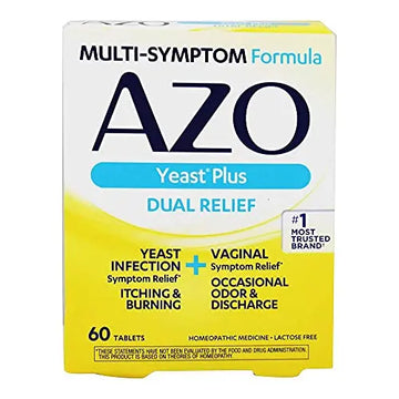 AZO Yeast Plus Tablets 60 ea (Pack of 6) - Packaging May Vary AZO Au supplements