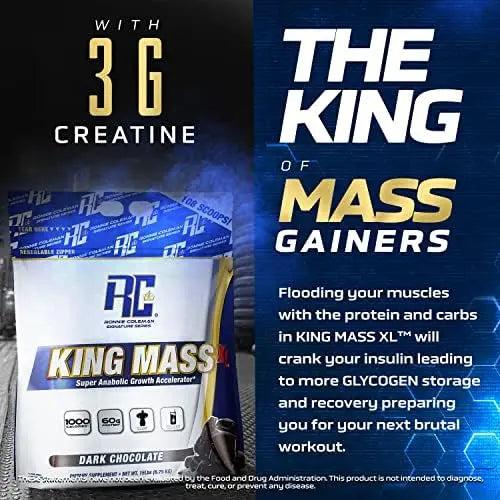 Ronnie Coleman Signature Series King Mass XL Mass Gainer Protein Powder, Muscle Gainer Ronnie Coleman Signature Series Au supplements