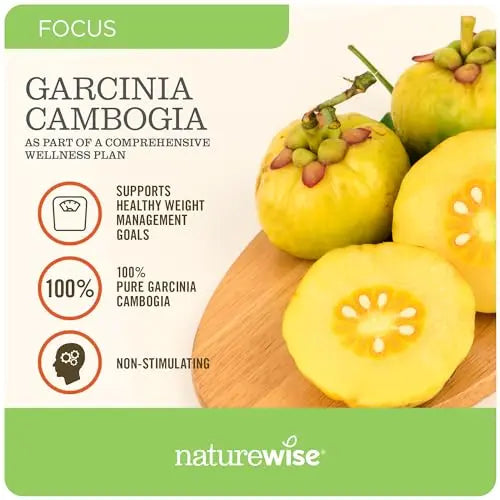 Naturewise Garcinia Cambogia with Pure Garcinia Cambogia Extract, 60% HCA Concentrati NatureWise Au supplements