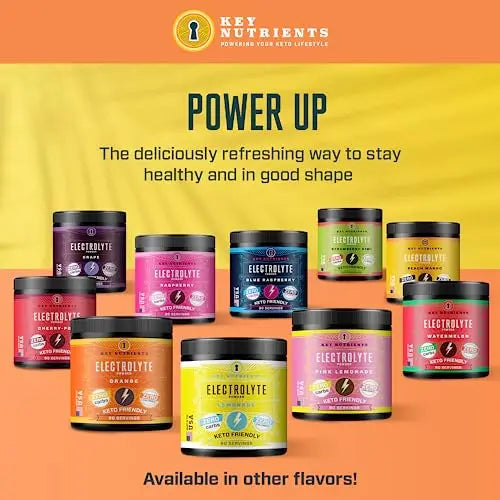 Key Nutrients Electrolytes Powder - Tropical Peach Mango Drink Mix 90 Servings KEY NUTRIENTS Au supplements