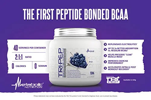 Metabolic Nutrition - TRIPEP - Tri-Peptide Branch Chain Amino Acid, BCAA Powder Metabolic Nutrition Au supplements