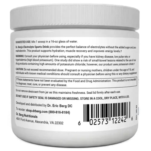Dr. Berg's Electrolyte Sports Drink - Sugar Free Electrolyte Powder - No Maltodextrin Dr. Berg Nutritionals Au supplements