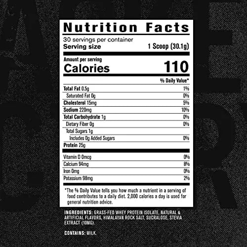 Jacked Factory Authentic ISO Grass Fed Whey Protein Isolate Powder - Low Carb Jacked Factory Au supplements