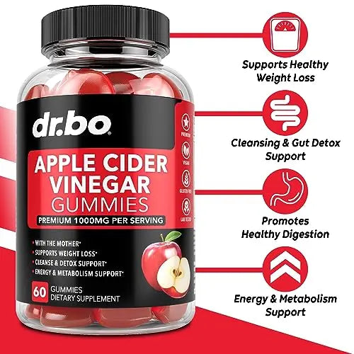 ACV Apple Cider Vinegar Gummies - Natural Support for Advanced Weight DR. BO Au supplements