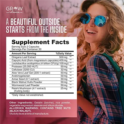 Feminine Balance Complex | Candida Support | Oregano & Caprylic Acid Blend grow vitamin Au supplements