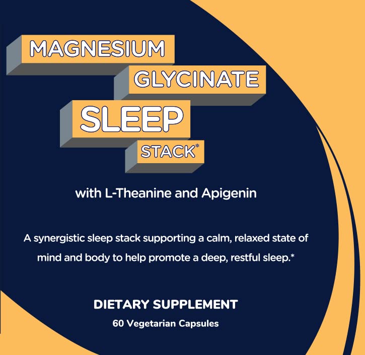 Shining Solace Magnesium Glycinate Sleep Stack with 200 mg L-Theanine, 50 mg Apigenin, 175 mg of Elemental Magnesium Glycinate | Sleep Support Magnesium Supplement | Made in USA Shining Solace Au supplements