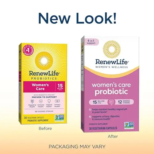 Renew Life Women's Probiotic Capsules, Supports pH Balance for Women, Vaginal, Urinary Renew Life Au supplements