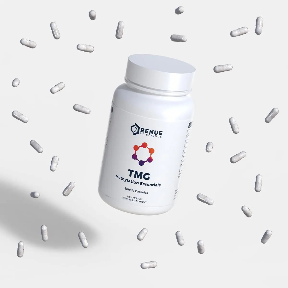 Renue By Science TMG | High Strength TMG Supplements | 120 Trimethylglycine Capsules - 900mg TMG per Serving with Vitamin B12 Vitamin B6 Folate & Zinc | Made in The USA & Third-Party Tested Renue By Science Au supplements
