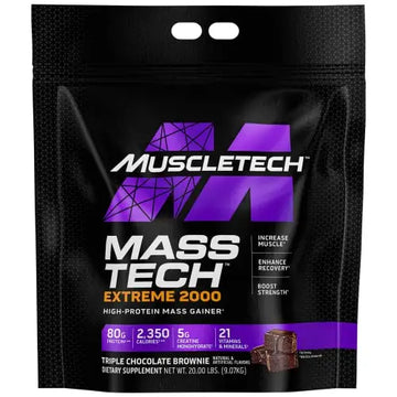 MuscleTech Mass Gainer Protein Powder, Mass-Tech Extreme 2000, Muscle Builder MuscleTech Au supplements