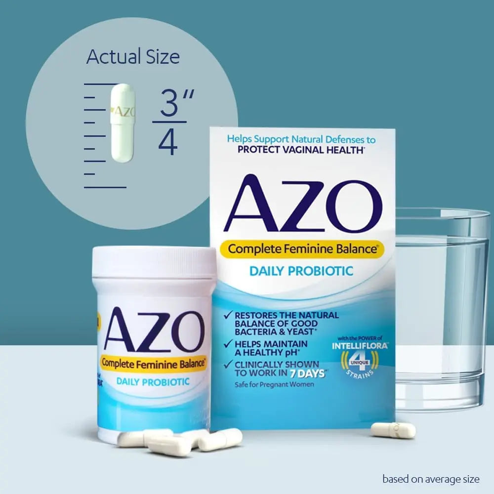 AZO Complete Feminine Balance Daily Probiotics for Women, Clinically Proven & D Mannose Urinary AZO Au supplements