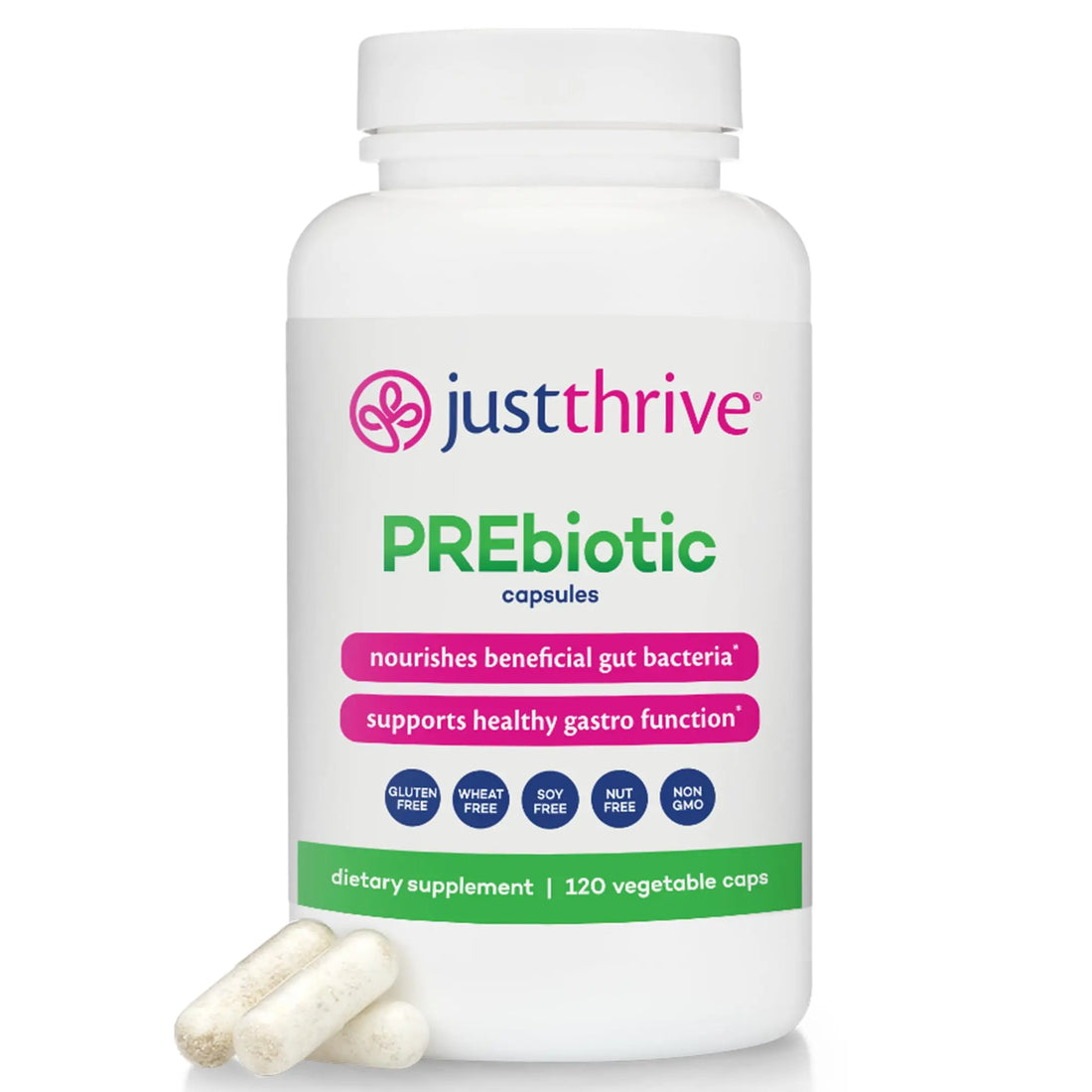 Just Thrive PREbiotic Capsules - Prebiotic Blend for Gut Health and Immune Support, 120 Caps Just Thrive Au supplements