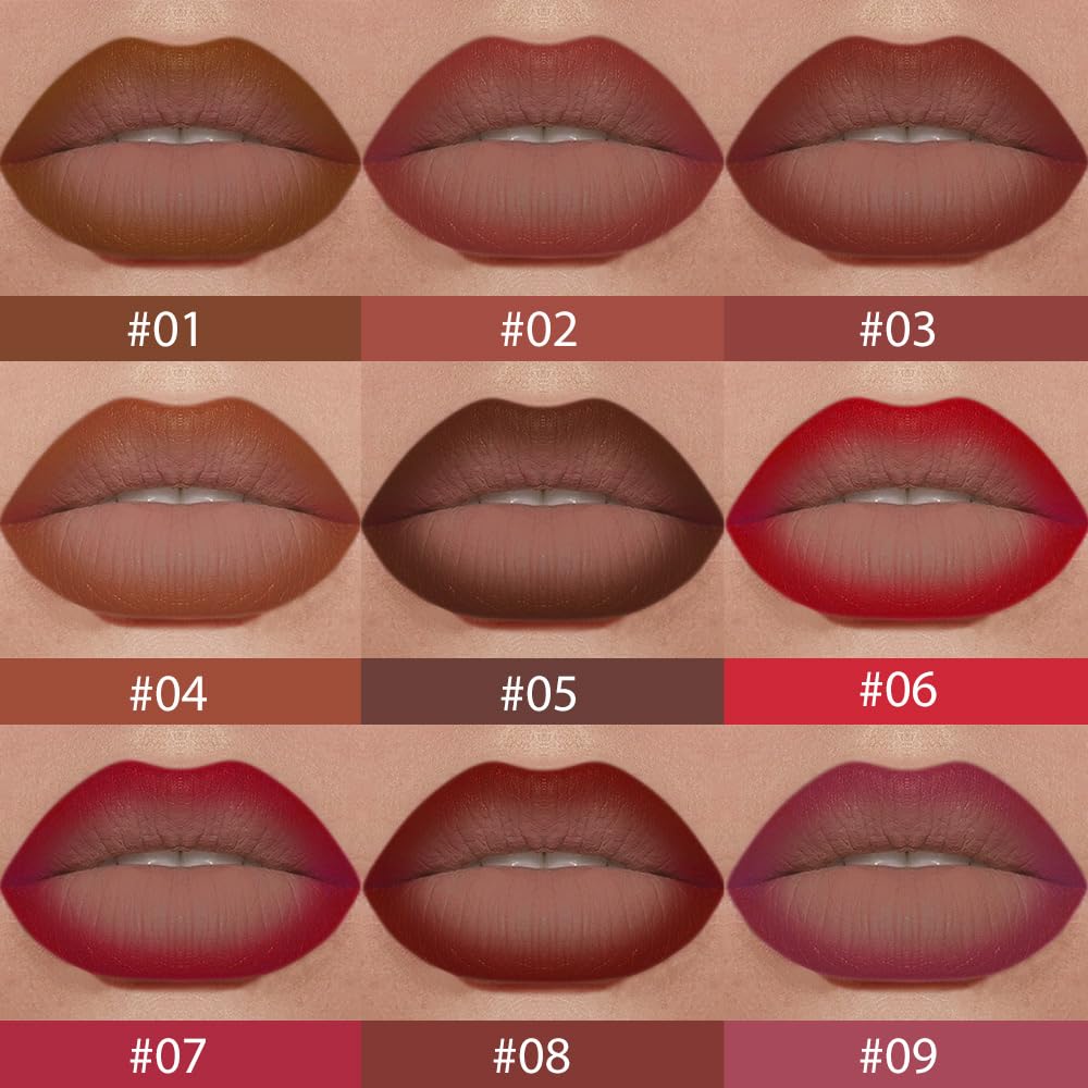 BINGBRUSH 2-in-1 Gradient Dark Brown Lip Liner & Lipstick Combo,Matte Longwear Waterproof Lip Pencil with Cone Tip,Smudge Proof Crayon for Flawless Ombre Contour,Women's Long Lasting Makeup Set BINGBRUSH Au supplements