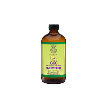 C60 Power C60 in Organic Avocado Oil - Natural Wellness & Antioxidant Support for Men & Women, 99.99% Pure Carbon Fullerenes, Promotes Energy, Mental Clarity, & Stamina - 4 fl oz Bottle C60 Purple Power Au supplements