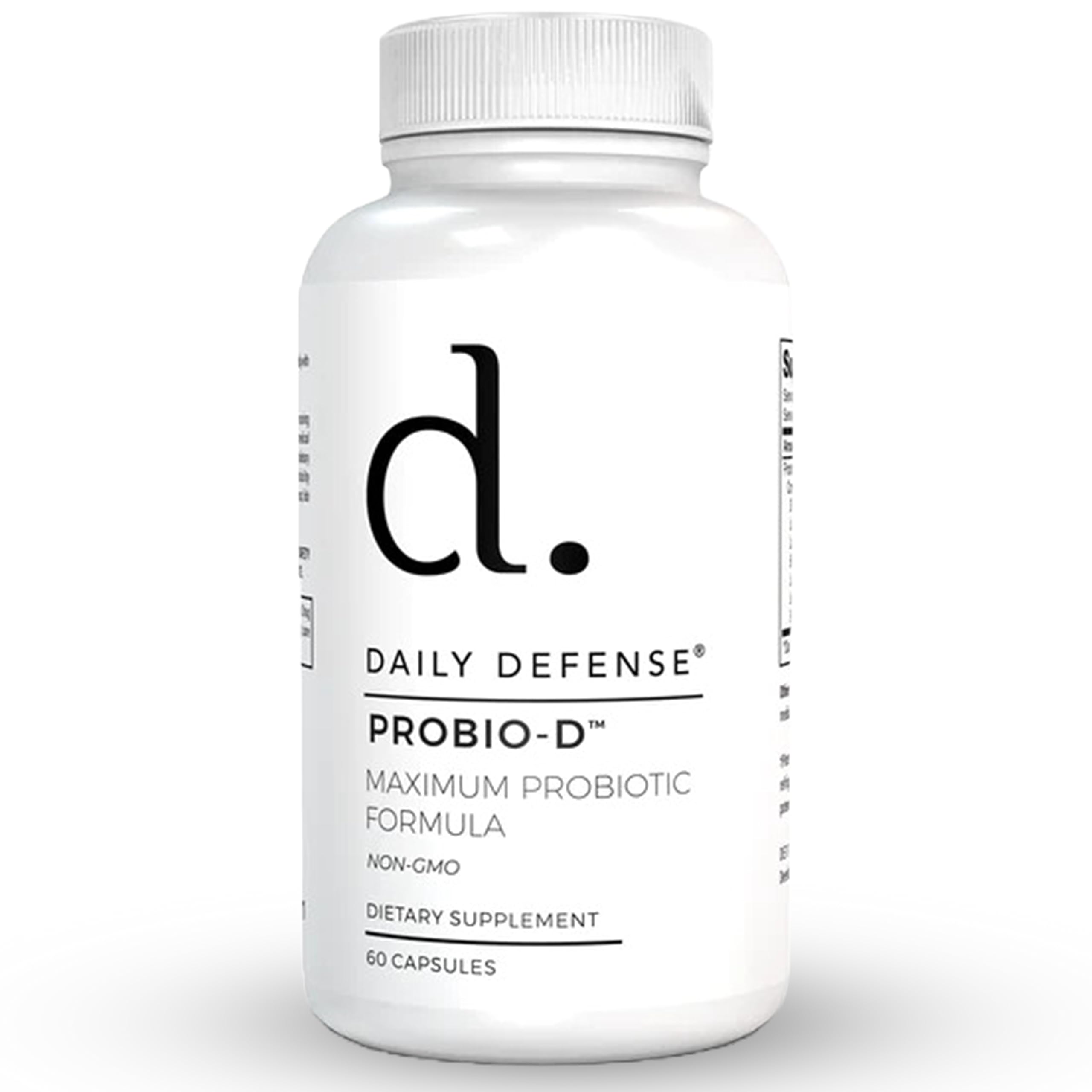 Daily Defense Probiotic Immune Support Supplement - Daily Probiotics for Men with Constipation & Gas - Digestion and Bloating Supplement & Probiotics for Women - 60 Capsules, PROBIO-D Daily Defense Au supplements