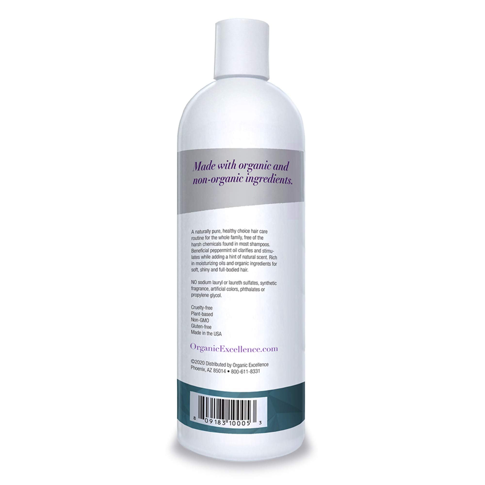 Organic Excellence Wild Mint Shampoo - 16 oz Organic Excellence Au supplements