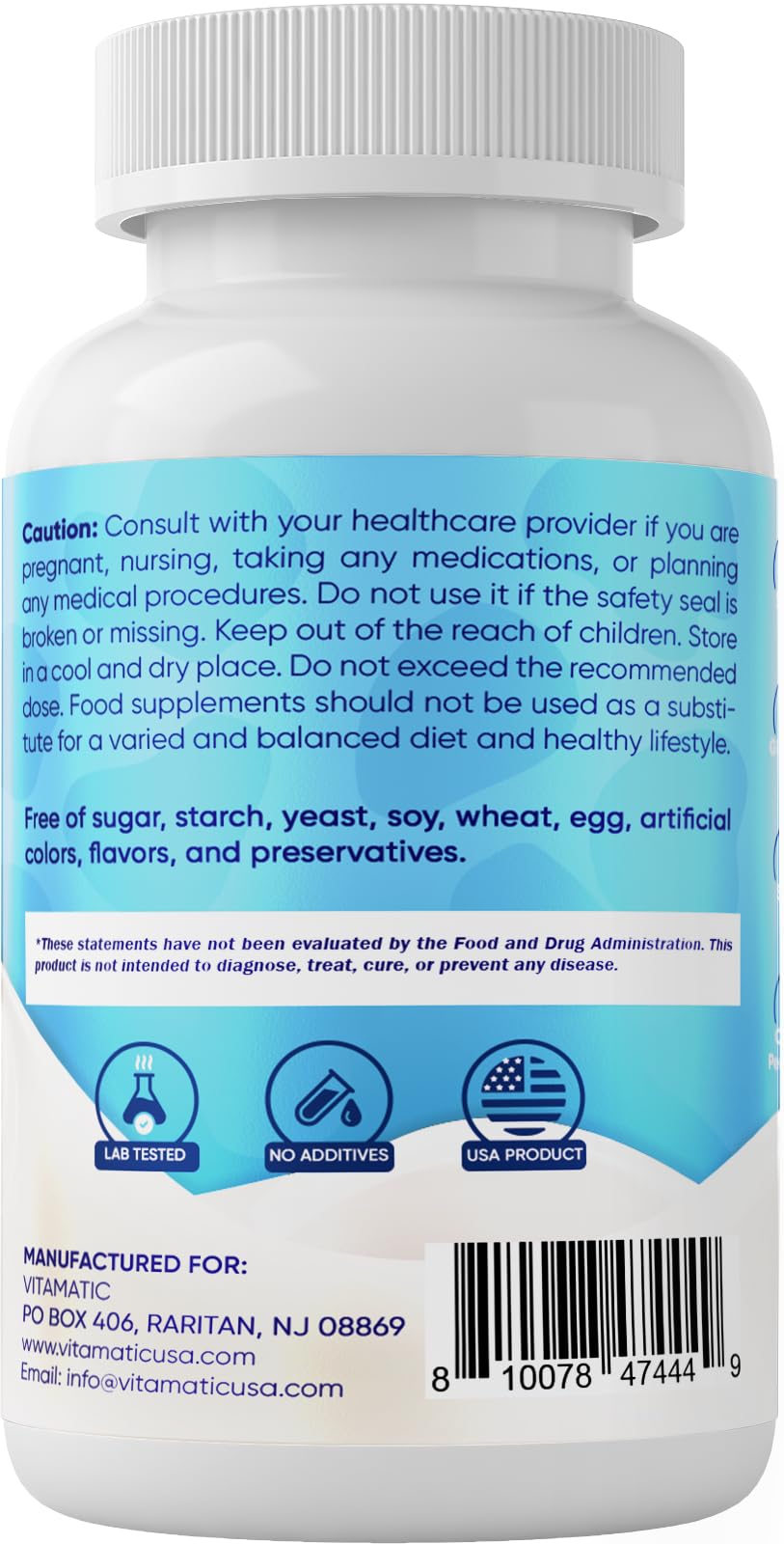 Vitamatic Bovine Colostrum Supplement 1000 mg per Serving - 50% Highest IgG - Supplement for Gut Health, Hair Growth, Beauty, Muscle Recovery, & Immune Support - 120 Capsules Vitamatic Au supplements