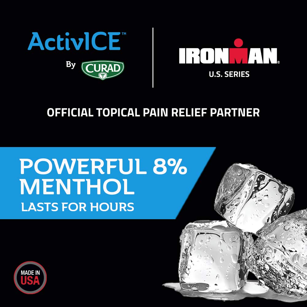 Curad IRONMAN ActivICE Cooling Spray, Topical Pain Relief for Arthritis, Joint, Muscle, Back & Body Aches & Pain, 4 oz (1 count) Curad Au supplements