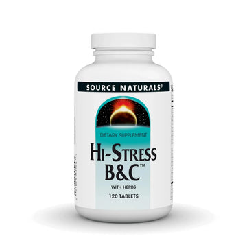 Source Naturals Hi-Stress B&C with Herbs - 120 Tablets Source Naturals Au supplements