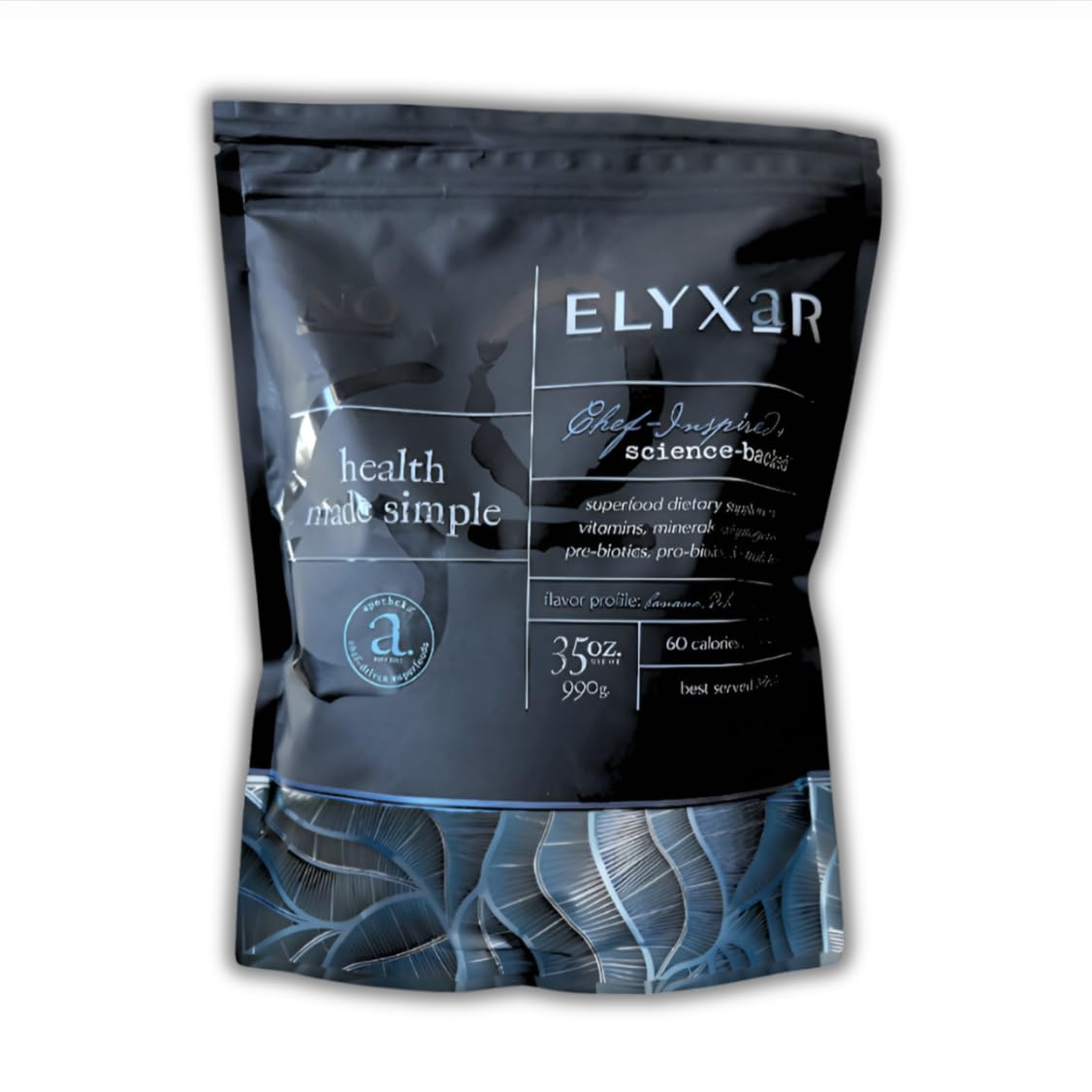 ELYXaR Daily Superfood Complex - Supplement Powder - 60+ Vitamins, Minerals, Wholefood-Sourced Ingredients, Stress Adaptogens, Pro & Prebiotics, Digestive Enzymes, & Electrolytes - 30 Servings apotheka superfoods Au supplements