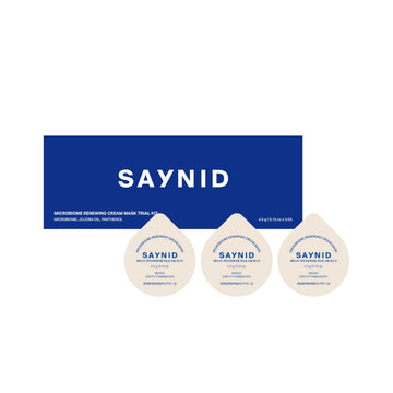SAYNID MICROBIOME RENEWING CREAM MASK TRIAL KIT, Wash-off Cream, Soft Exfoliating Face Scrub Dead Skin Cells | 4.5g/0.15oz (3EA) SAYNID Au supplements