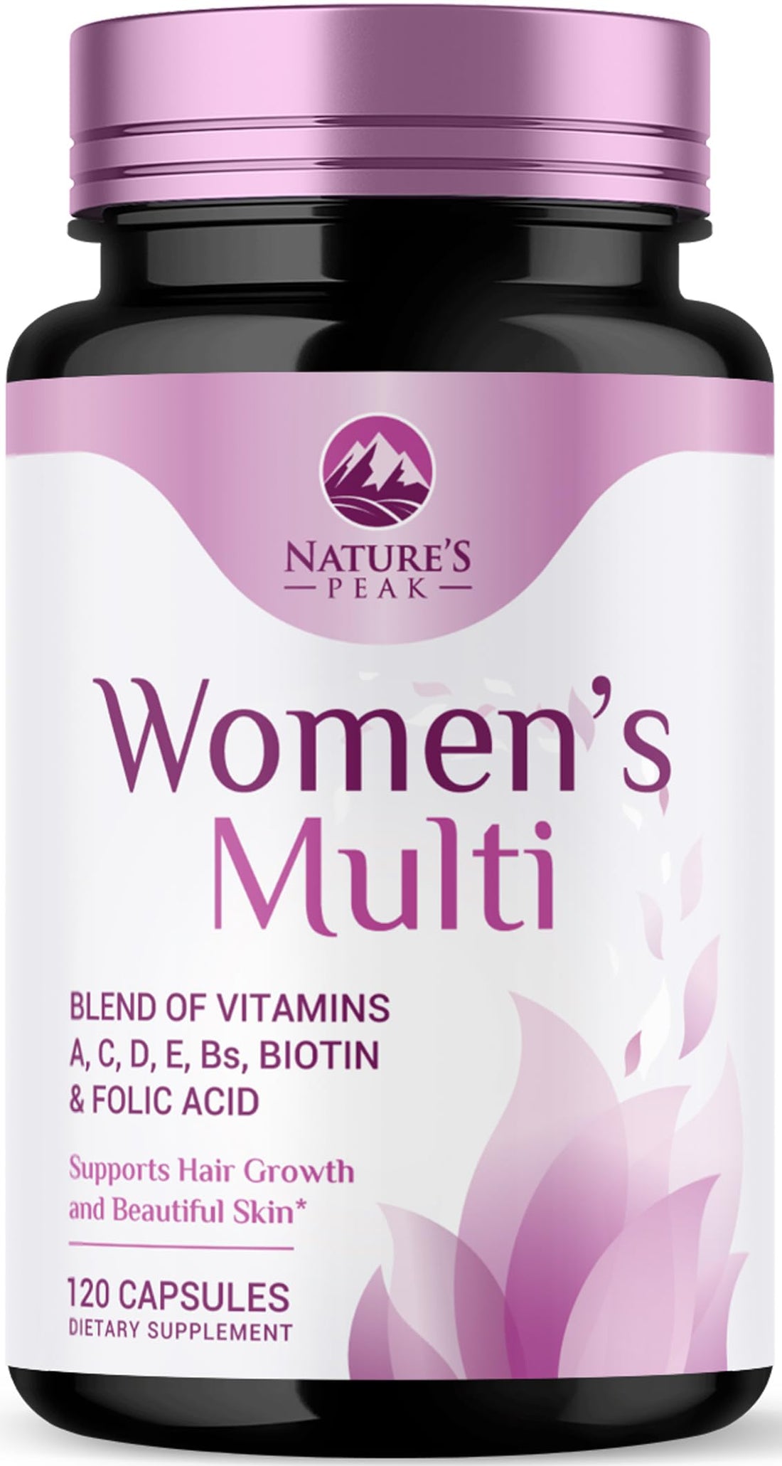 Multivitamin for Women - Complete Daily Womens Multivitamins with Calcium, Folate, Vitamin A, C, D, E & B Vitamins, Zinc and Iron - Multi Vitamins for Bone, Energy & Immune Support - 120 Capsules Nature's Peak Au supplements