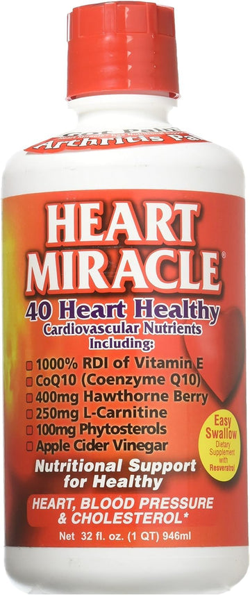 Century Systems - Heart Miracle, Nutritional Supplement for Blood Pressure, Cholesterol, and Cardiovascular Support, 32 Ounce Liquid, 16-32 Servings Century Systems Au supplements