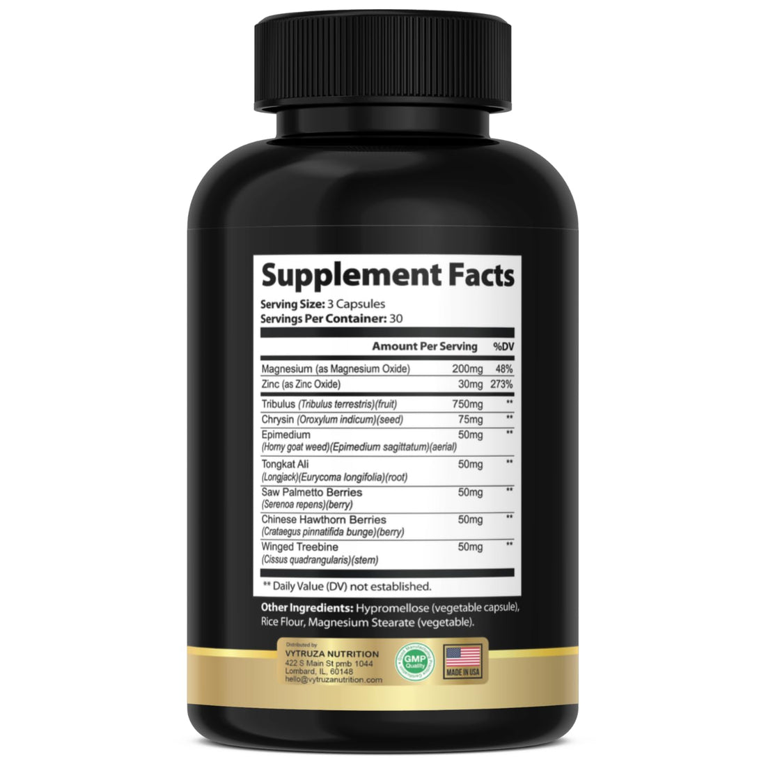 VYTRUZA Nutrition Advanced T-Boost Formula Test Support Capsules, Premium Ingredients, Energy, Strength Support Supplement for Men, 90 Capsules VYTRUZA Au supplements