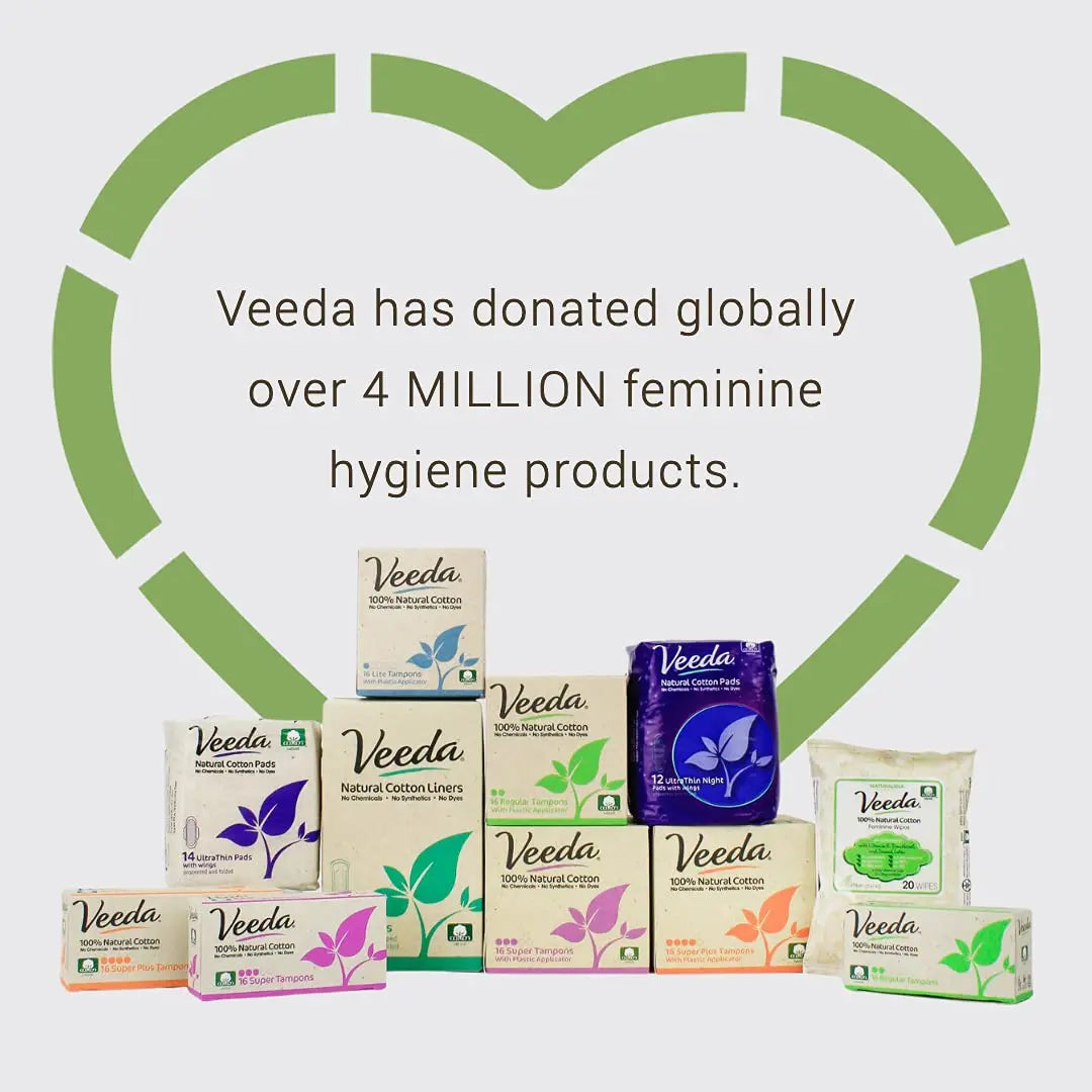 Veeda 100% Natural Cotton PH Balanced Hypoallergenic Feminine Wet Wipes, Safe Cleansing Cloths Veeda Au supplements