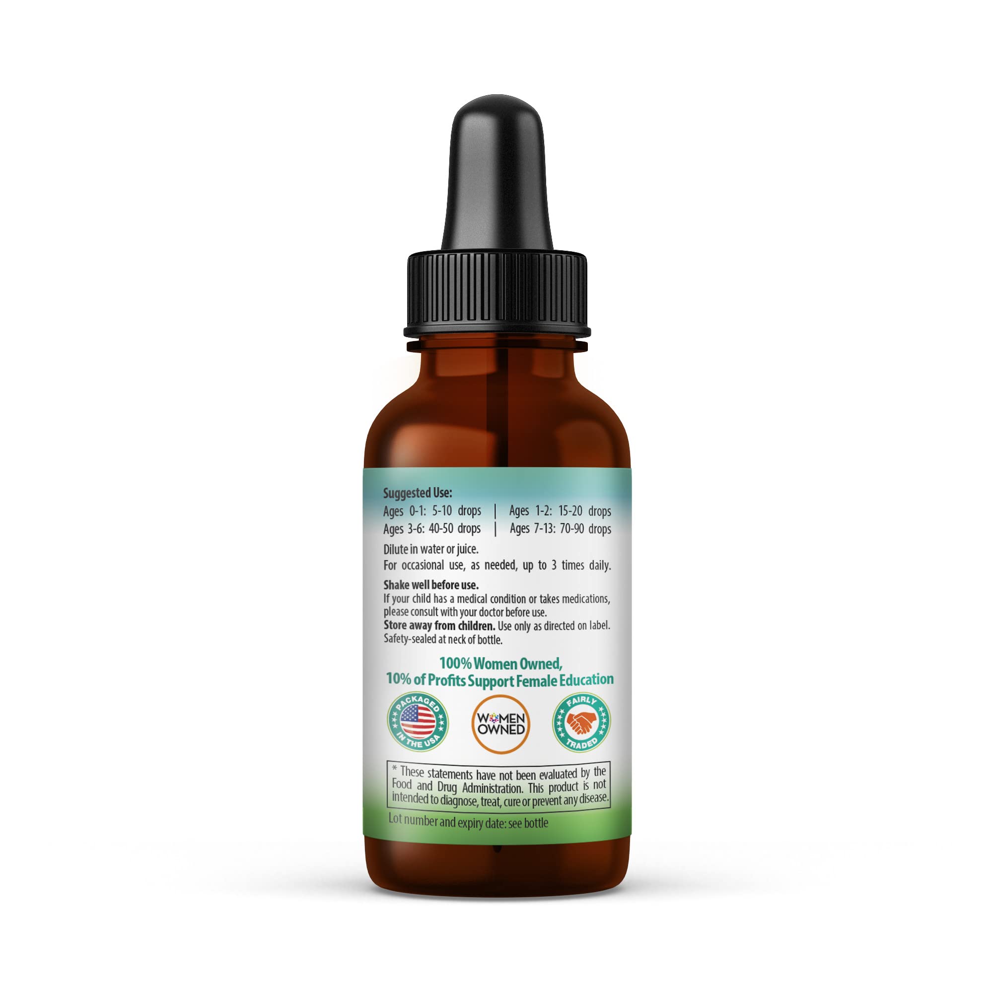 Kids Tummy Support Tonic Liquid Extract, Tasty Digestive System Support Supplement for Kids -1oz - Herbal Goodness Herbal Goodness Au supplements