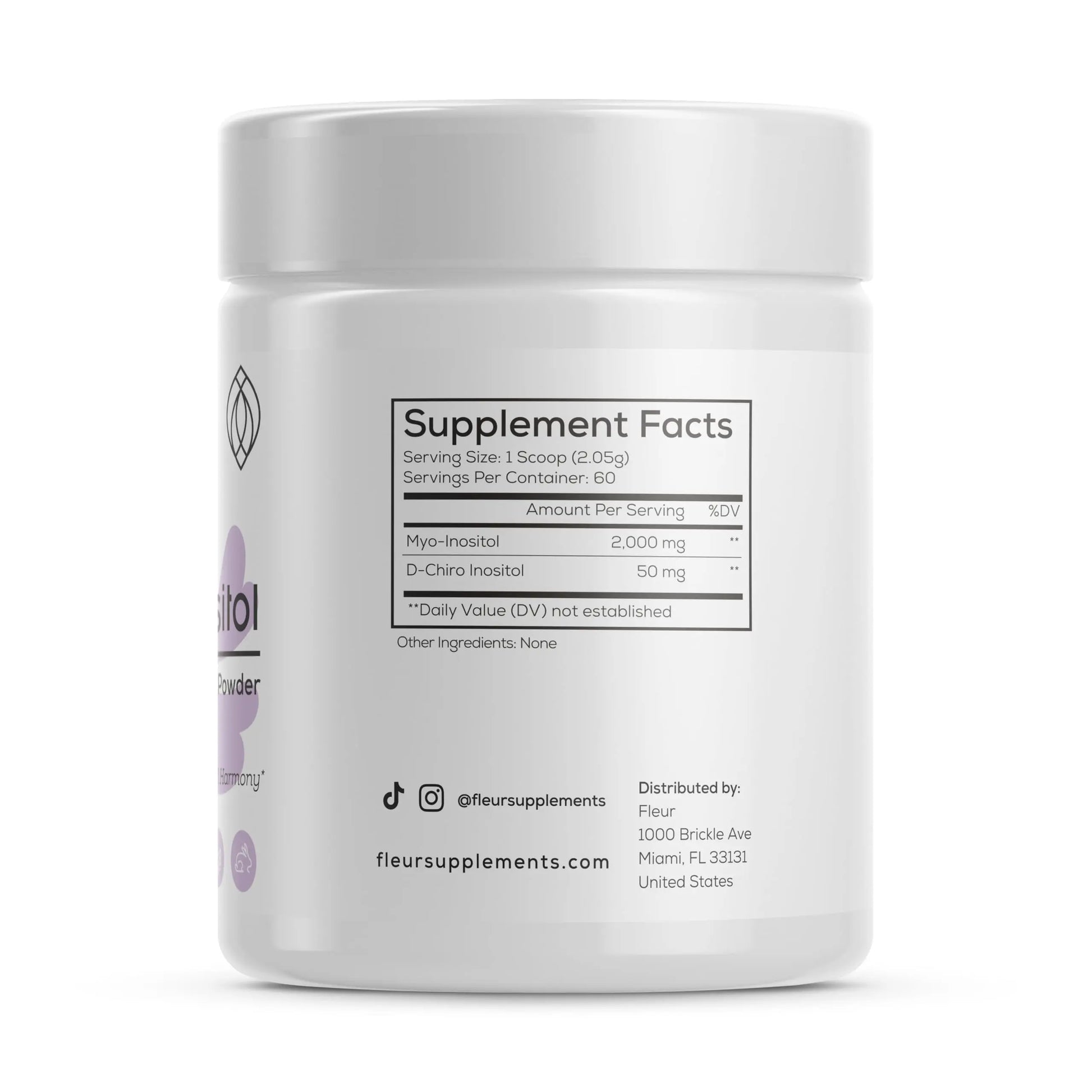 FLEUR Myo-Inositol & D-Chiro Inositol Powder, Hormone Balance and Ovarian Function FLEUR Au supplements