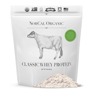 NorCal Organic Classic Whey Protein - 2lbs Bulk | 100% Grass-Fed & Finished NorCal Organic Au supplements