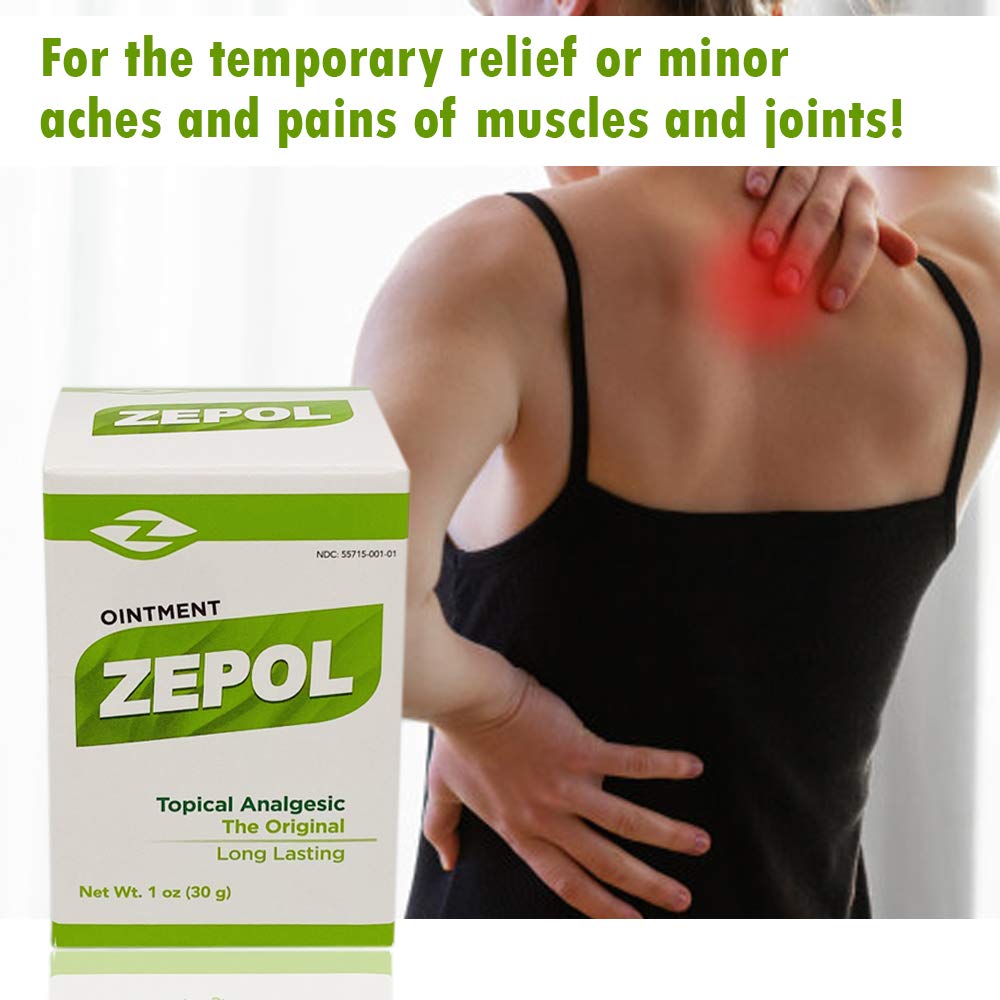 Zepol Original. Topical Ointment for Muscles, Joints, Backache, Sprains, and Strains. 1 oz. Pack of 2 Zepol Au supplements
