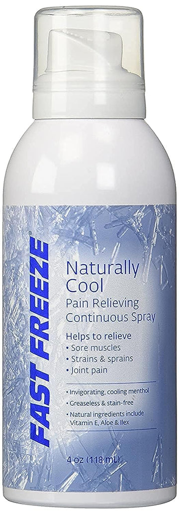 Fast Freeze All-Natural Cooling Pain Relief Therapy: Continuous Spray, 4 fl oz Fast Freeze Au supplements