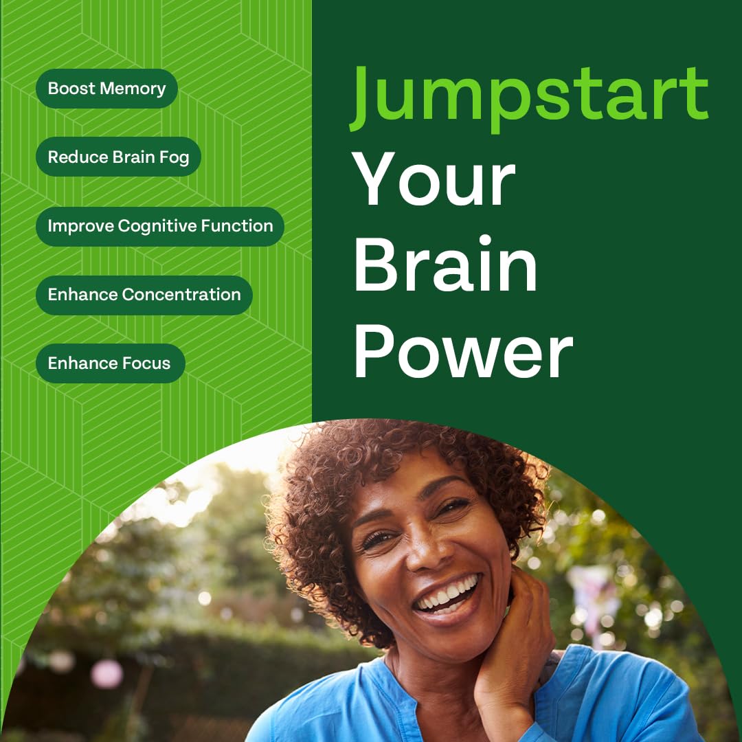 GREEN VALLEY NATURALS - Advanced Brain Power - Supports Healthy, Normal Brain Function, Focus and Concentration, clinically formulated to Support Healthy Brain Clarity. (1 Bottle, 60, Count) GREEN VALLEY NATURALS Au supplements