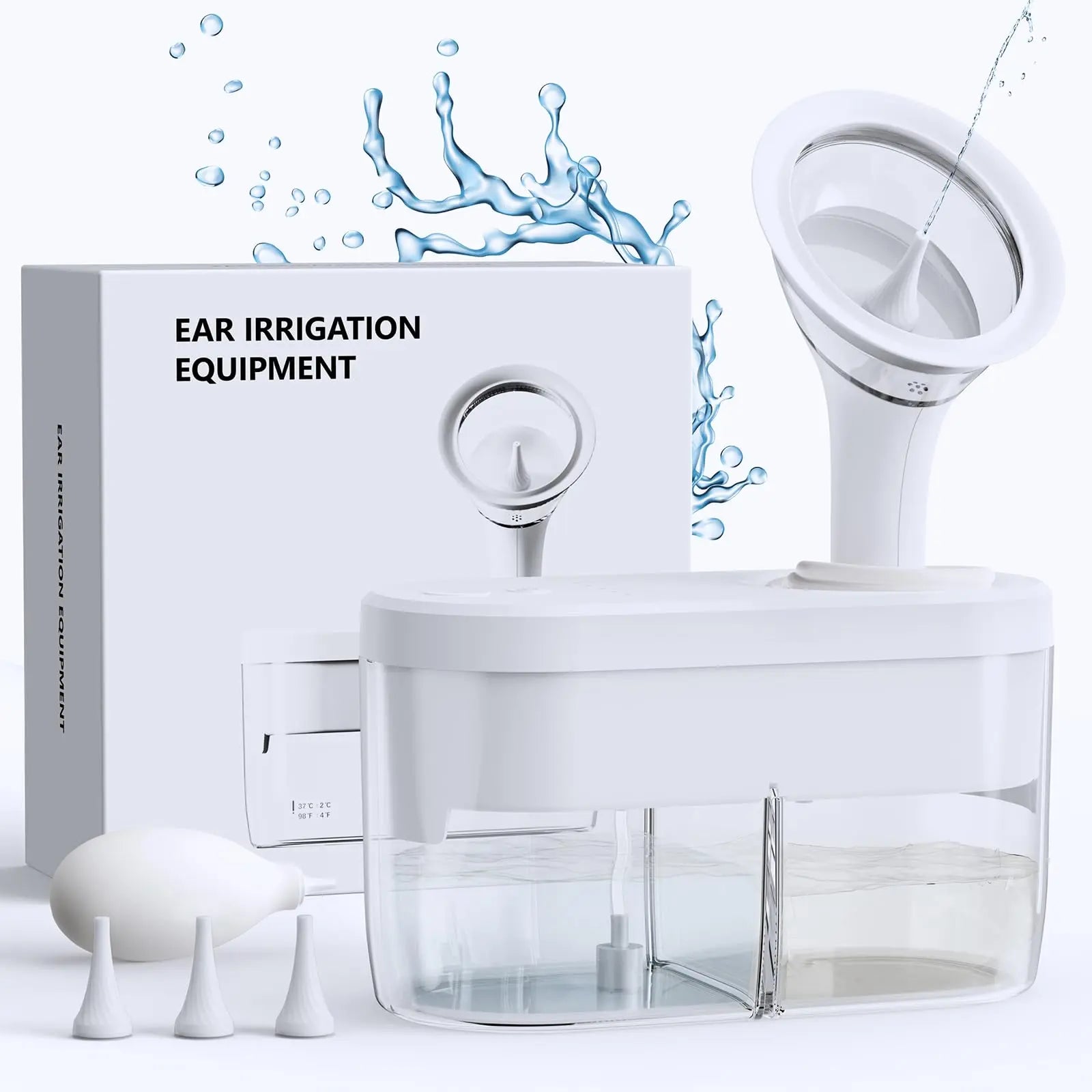 Water Powered Ear Cleaner, Ear Wax Removal Kit with Sewage System KAUGIC Au supplements