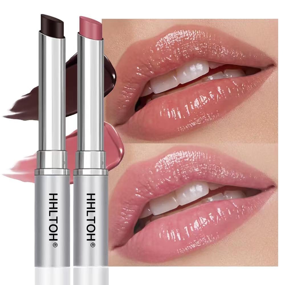 Honey Butter Lipstick Tinted Lip Balm, Shine Moisturizing Plumper Lipstick for Women, Natural Nourishing Hydrating Lip Gloss Stain for Dry Lips, Lightweight Lip Liner Care Makeup, Vegan - Black & Pink HHLTOH Au supplements