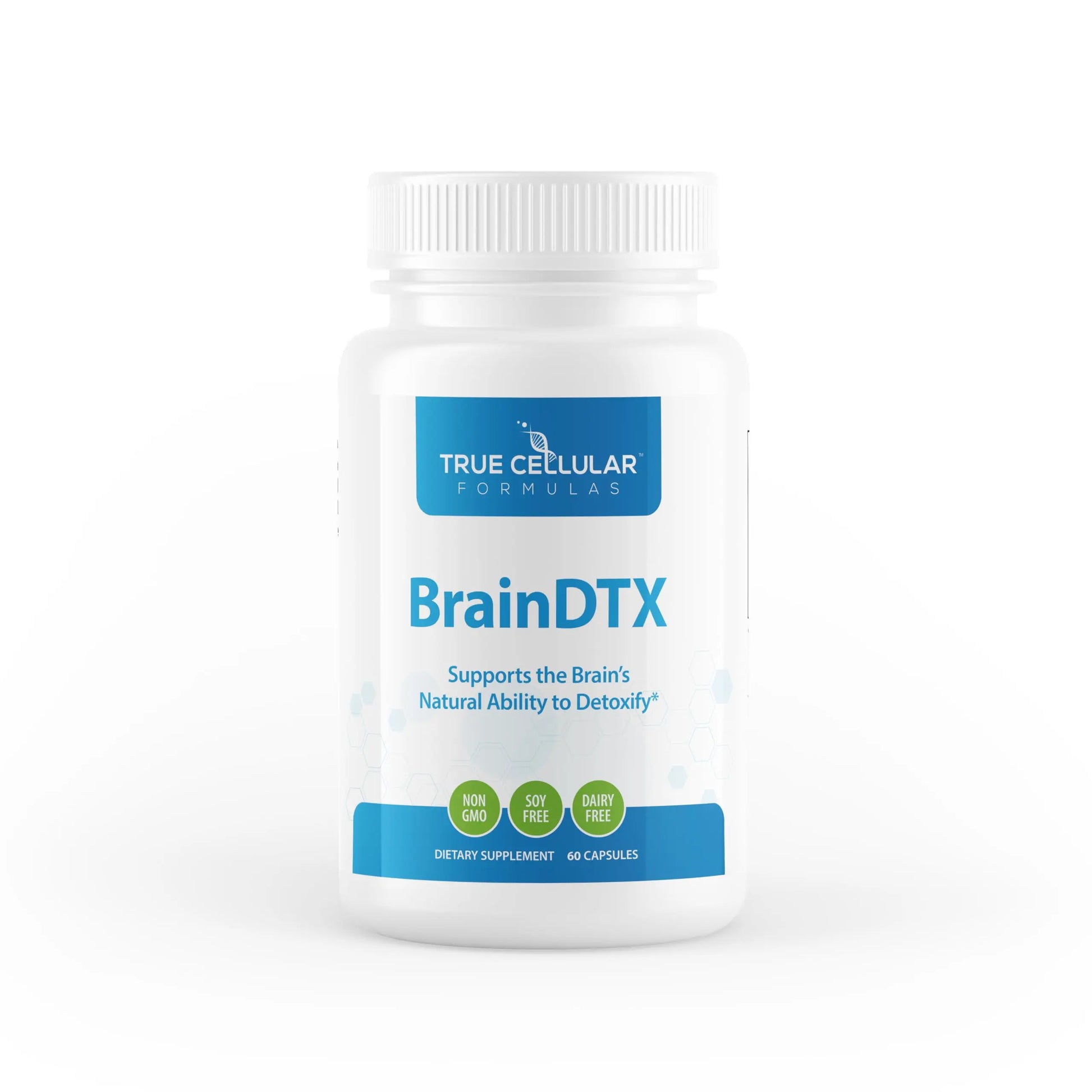 True Cellular Formulas BrainDTX - Supports Cognitive Function, Focus & Mental Clarity - Promotes Clear Thinking & Memory - with Alpha Lipoic Acid & Biotin - Antioxidant Support - 60 Capsules True Cellular Formulas Au supplements