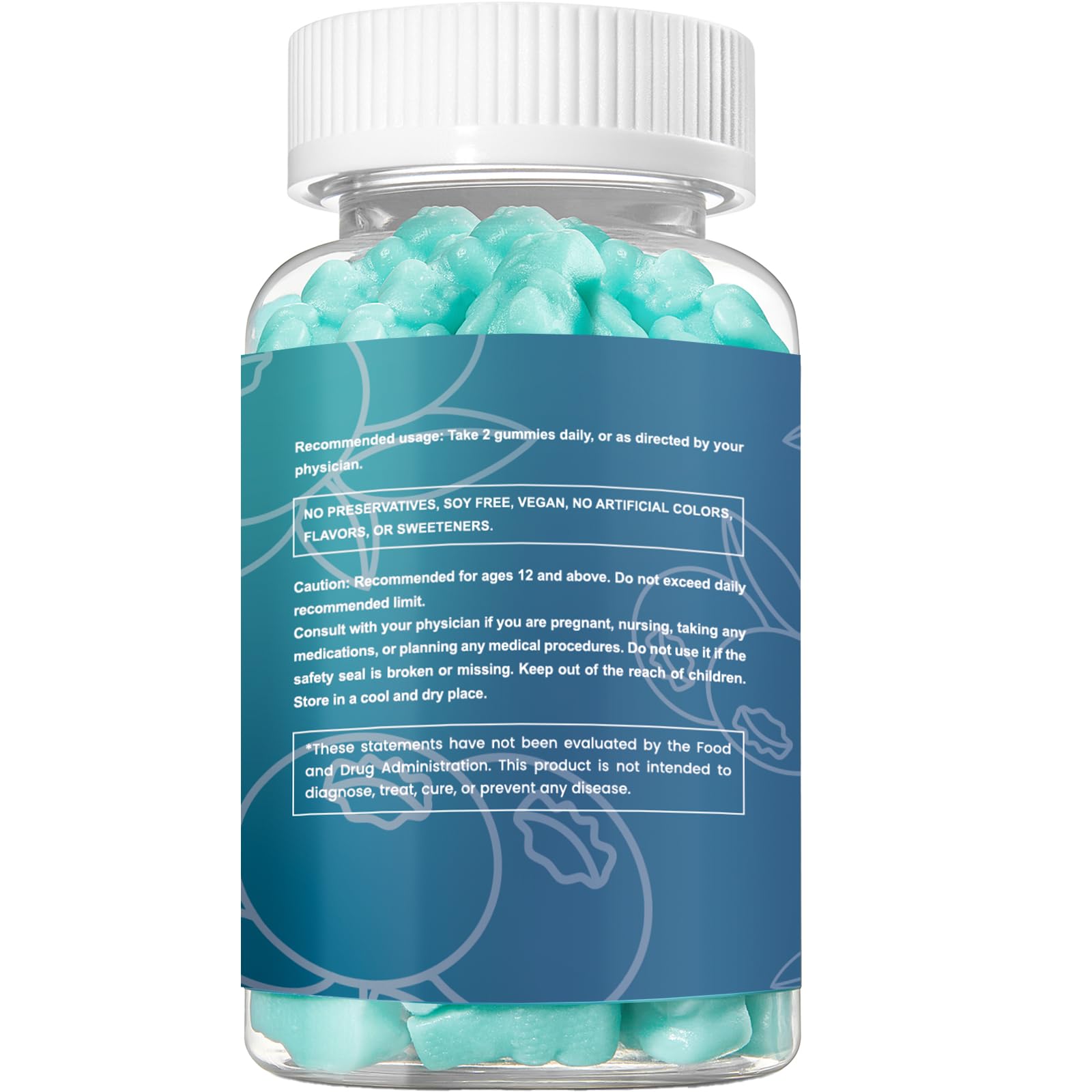 Esverco Magnesium Glycinate Gummies 500mg Sleep for Men & Women Vitamin C, Vegan Promotes Relaxation Muscle, Chewable Magnesium, No Melatonin, Non GMO, Natural Blueberry Flavor, 60 Count esverco Au supplements