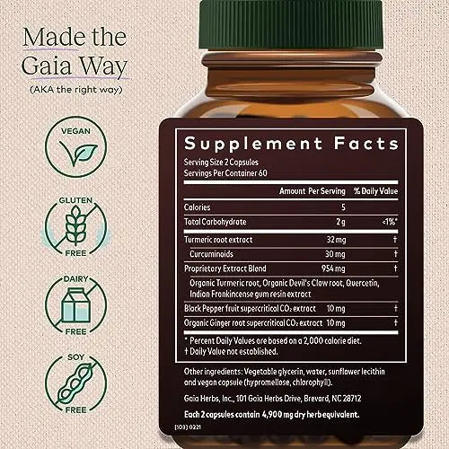 Gaia Herbs Turmeric Supreme Joint Health - Joint Support Supplement Gaia Herbs Au supplements