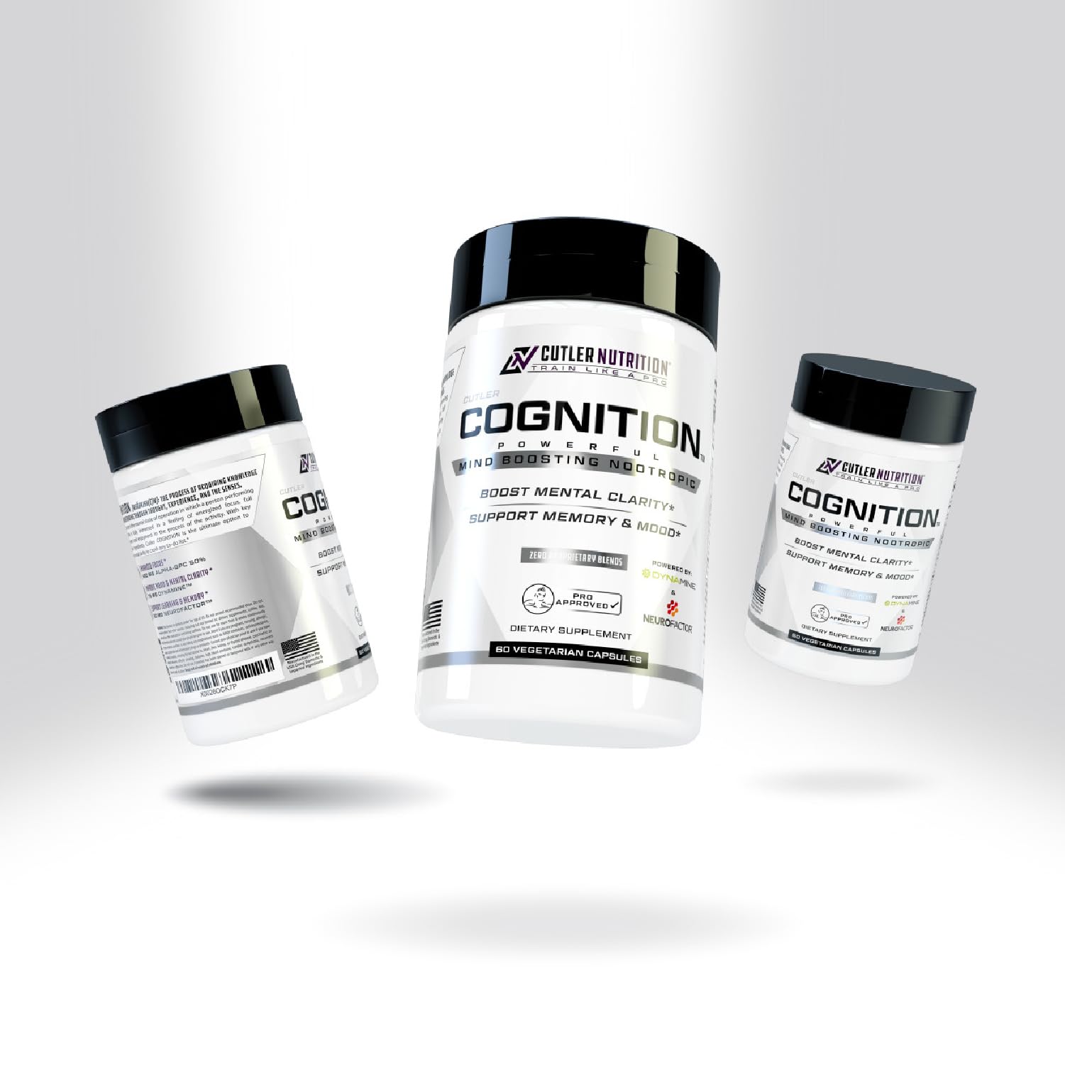 COGNITION High Potency Brain Nootropic Focus Supplement: Best Nootropic and Energy Pills for Mental Clarity, Memory, Studying, Gaming, and Work | Alpha GPC, Dynamine, Caffeine, L Theanine , 60 Count Cutler Nutrition Au supplements