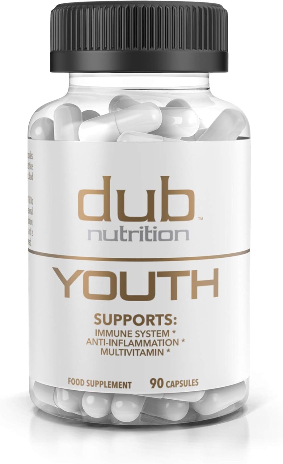 Dub Nutrition Youth - Formula with Acai, Resveratrol, Curcumin, Vitamins A, C, D, E, B12, and CoQ10 - Supports Immunity and Mobility - 90 Capsules Dub Nutrition Au supplements