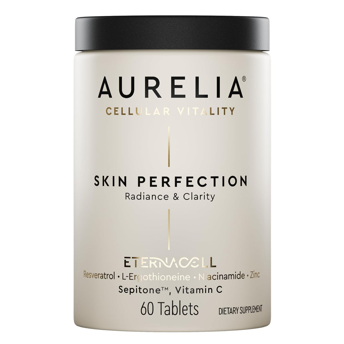 AURELIA Skin Perfection | Advanced Cellular Anti-Aging Supplement | Enhance Skin Clarity, & Tone | with Zinc, Resveratrol, Niacinamide, Ergothioneine, & Vitamin C AURELIA Au supplements