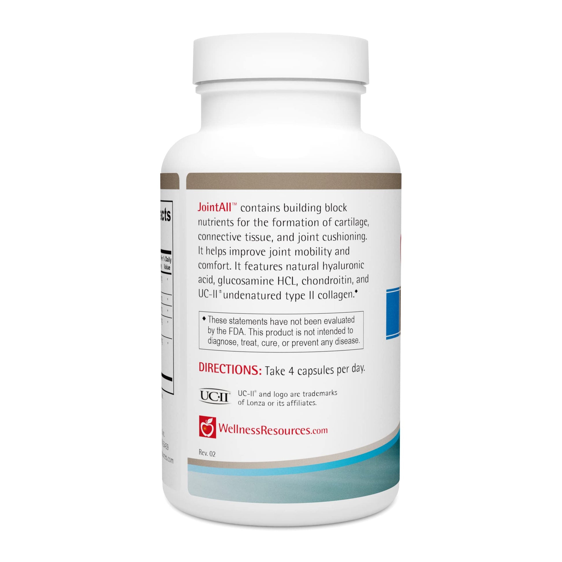 Wellness Resources JointAll - Joint Support Supplement with Natural Hyaluronic Acid, UC-II Collagen, Glucosamine, Chondroitin for Joint Strength and Comfort (120 Capsules) … Wellness Resources Au supplements