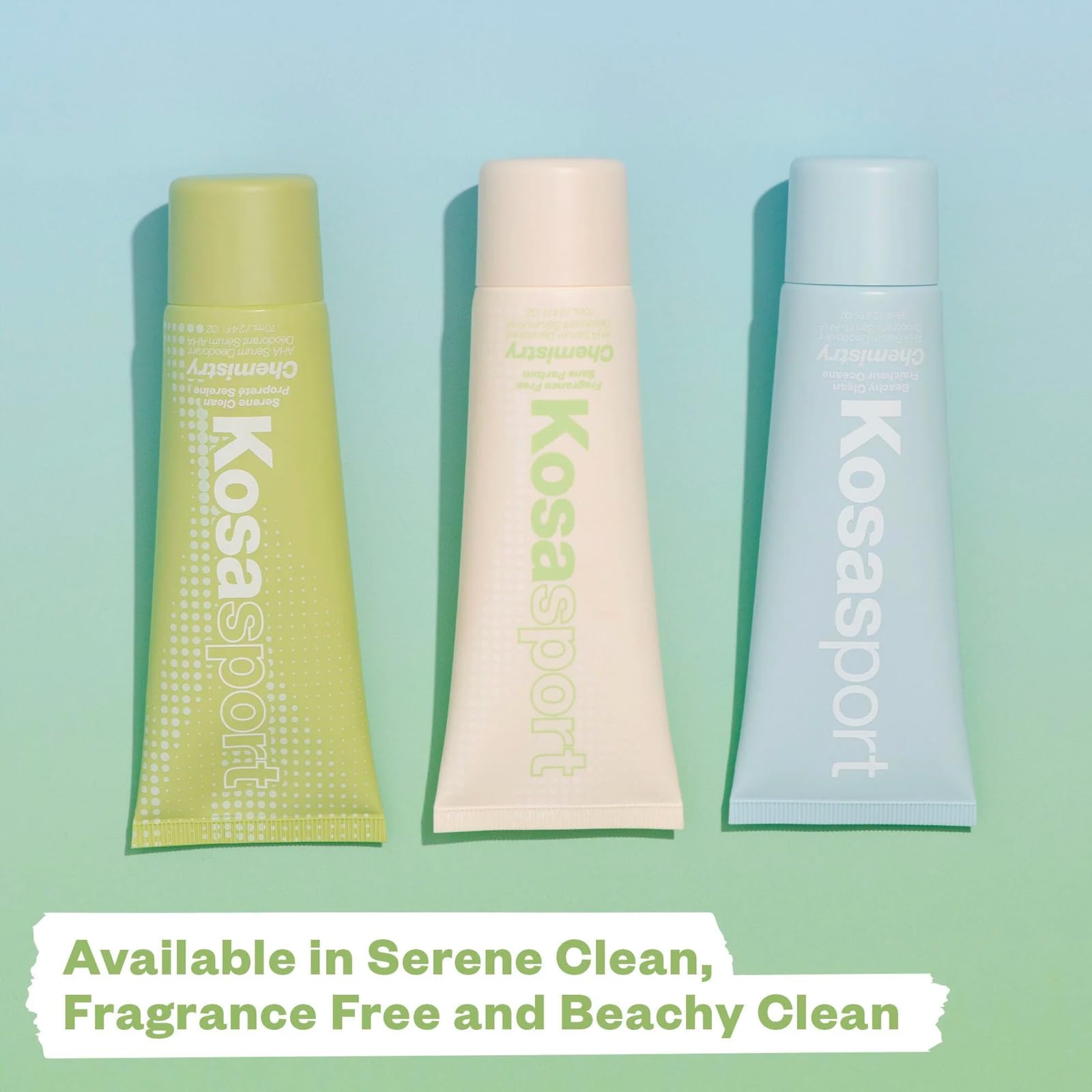 Kosas Chemistry Deodorant - Aluminium and Baking Soda Free + BO-Fighting AHA Serum that Exfoliates, Softens, and Nourishes the Skin, (Serene Clean) Kosas Au supplements