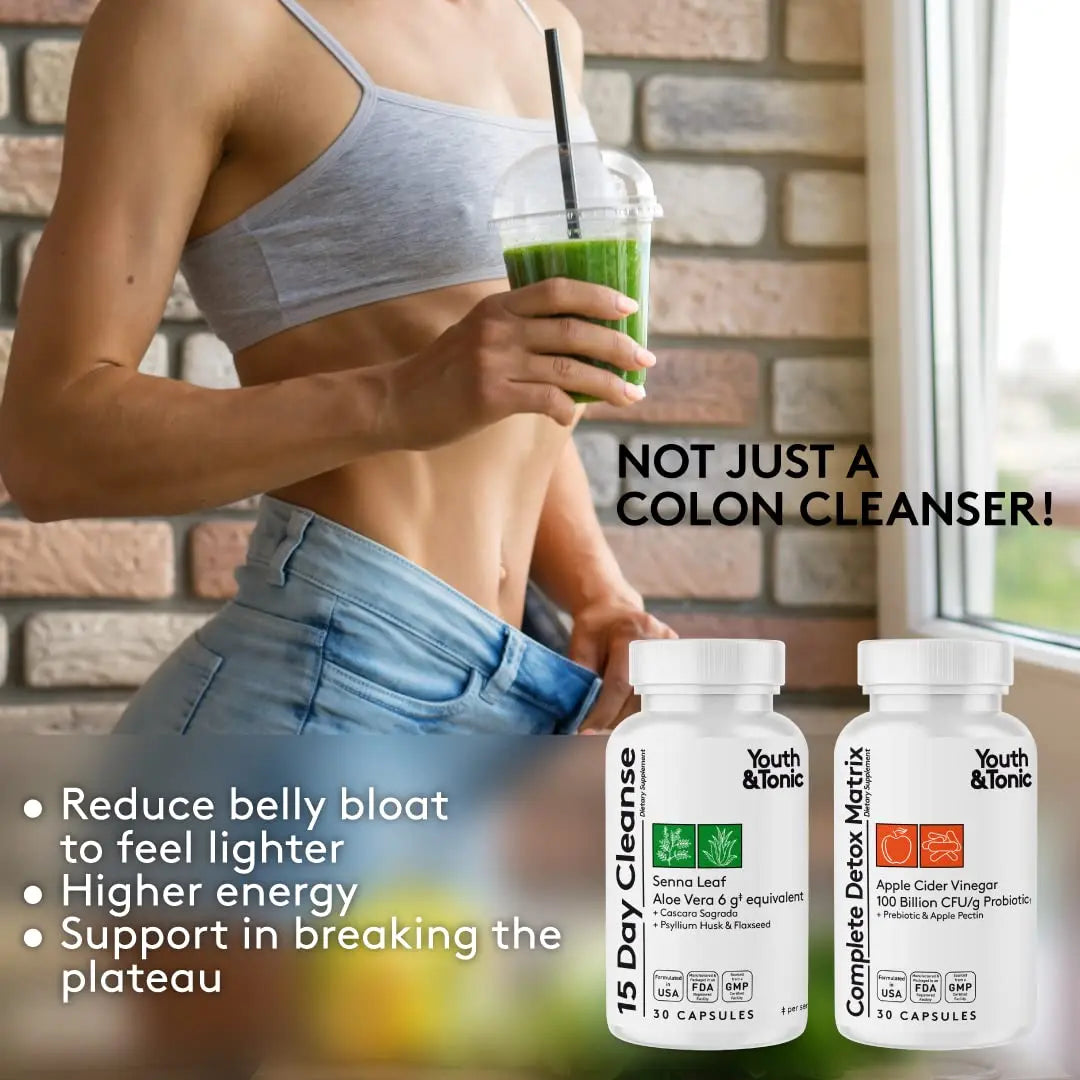 Youth & Tonic Bedtime Trim Detox Cleanse Kick Off Weight Management - 120 Pills Youth & Tonic Au supplements