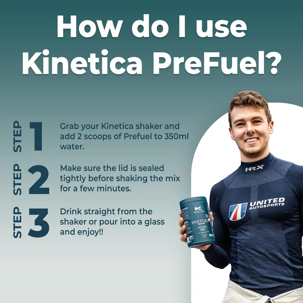 Kinetica PreFuel, Pre Workout, 5.9g Amino Acids & 2.3g BCAA's per Serving, 30 Servings Kinetica Au supplements